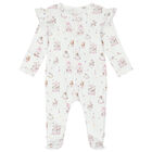 Baby Girls White & Pink Carousel Babygrow, 1, hi-res